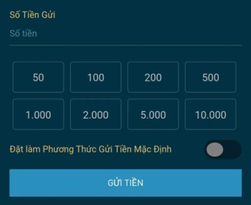 gửi tiền Momo W88