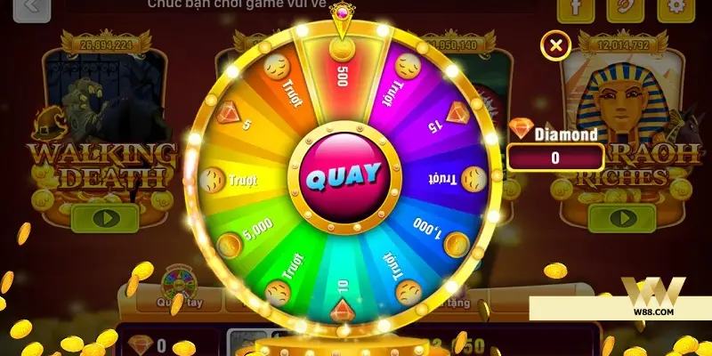 Típ chơi bằng vòng quay may mắn