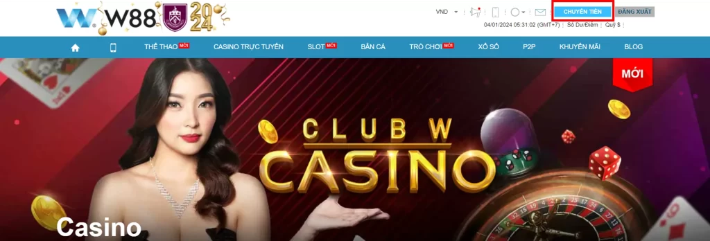Hướng Dẫn Chuyển Quỹ W88 Dễ Dàng
