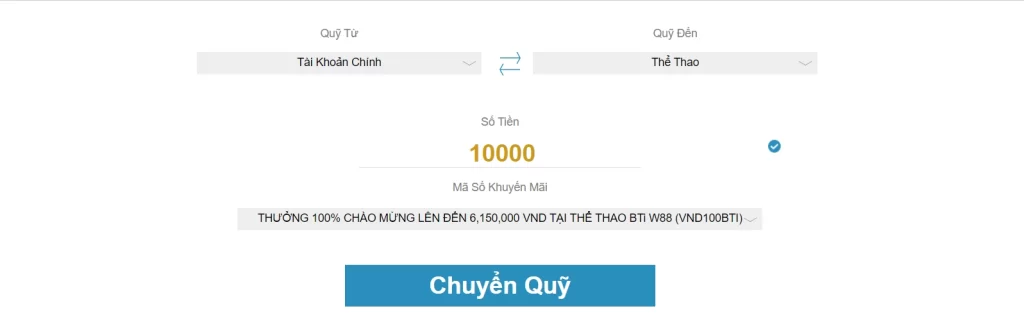 Hướng Dẫn Chuyển Quỹ W88 Dễ Dàng