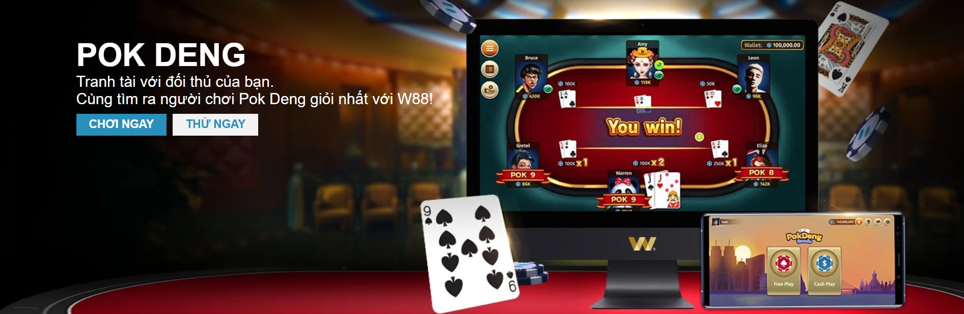 Giới Thiệu Về Trò Chơi Pok Deng W88