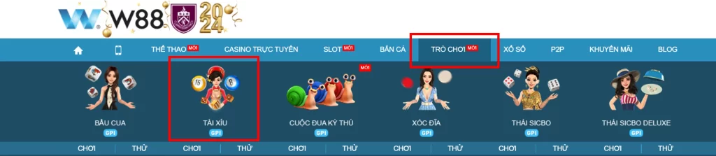 Cách Chơi Tài Xỉu Ảo GPI W88