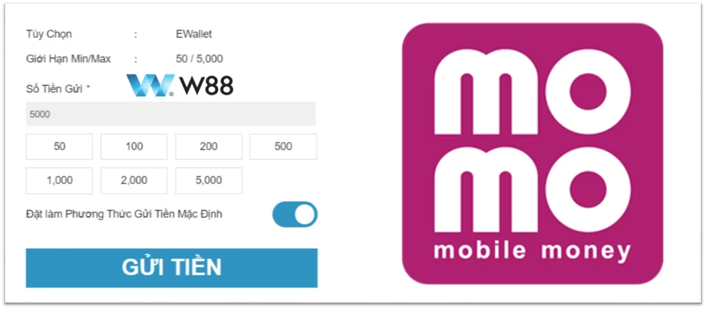 Ưu Điểm Cổng Rút Tiền Momo W88
