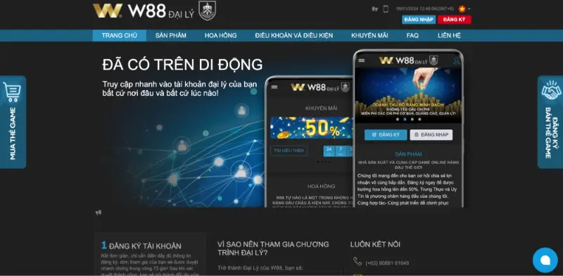 Thương hiệu W88 uy tín