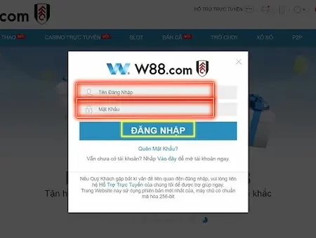 Hướng Dẫn Đăng Nhập W88 Và Những Câu Hỏi Thường Gặp