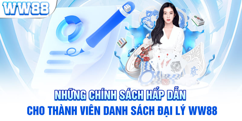 Những chính sách hấp dẫn cho thành viên danh sách đại lý WW88